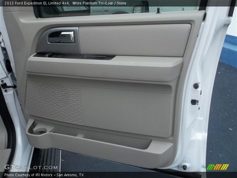 White Platinum Tri-Coat / Stone 2013 Ford Expedition EL Limited 4x4