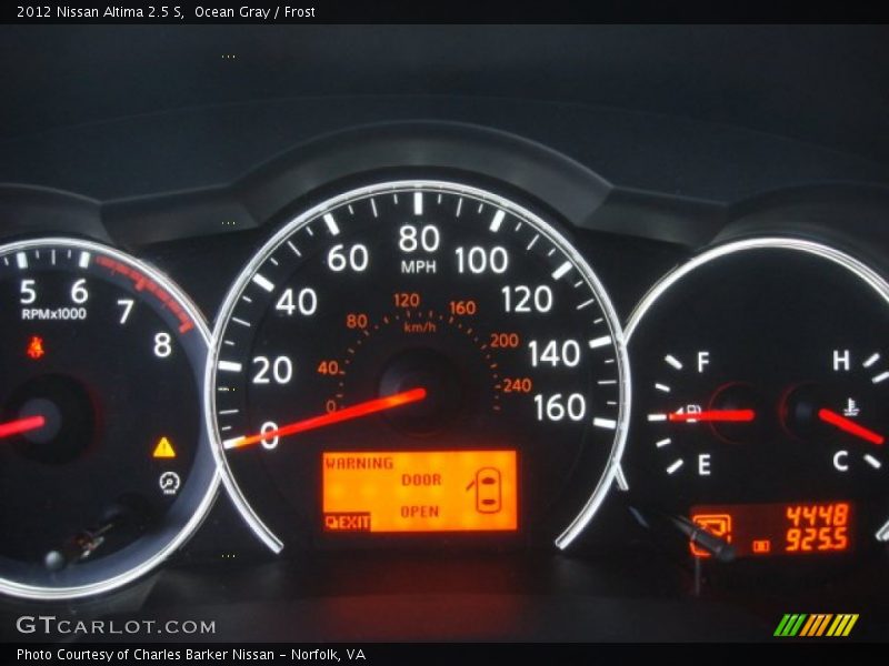 Ocean Gray / Frost 2012 Nissan Altima 2.5 S
