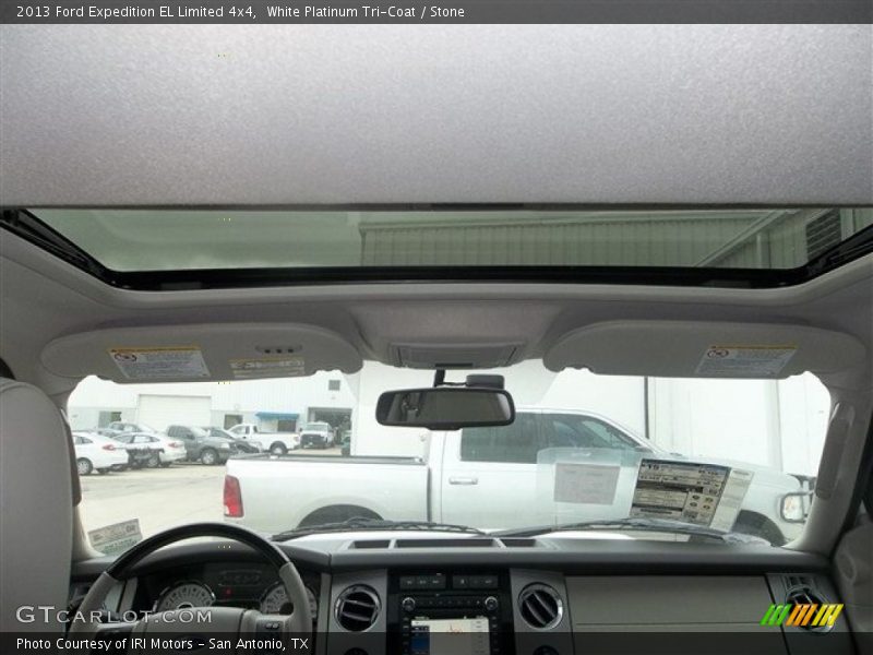 White Platinum Tri-Coat / Stone 2013 Ford Expedition EL Limited 4x4