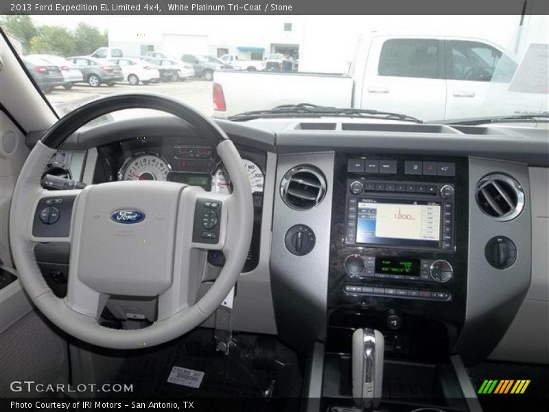White Platinum Tri-Coat / Stone 2013 Ford Expedition EL Limited 4x4