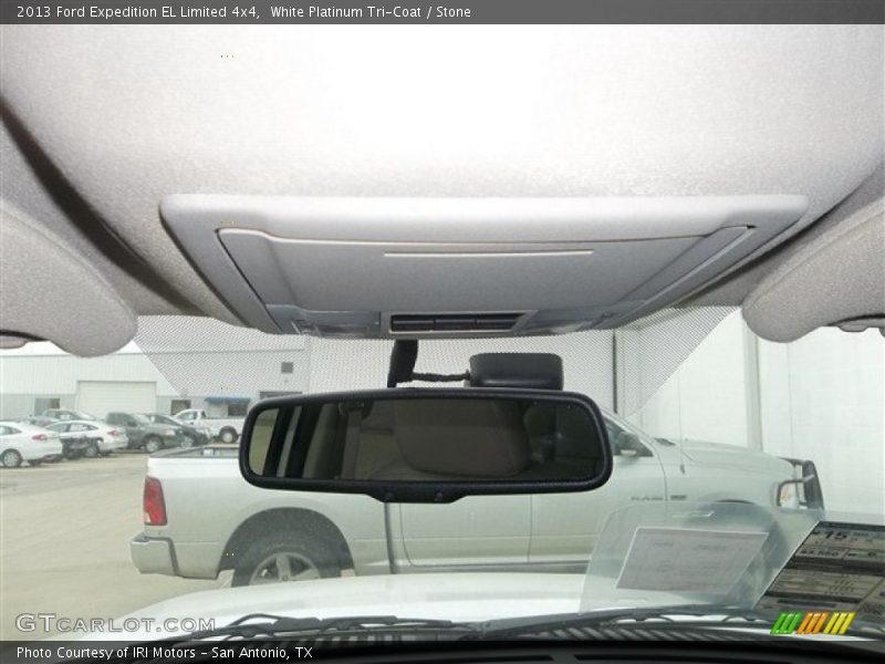 White Platinum Tri-Coat / Stone 2013 Ford Expedition EL Limited 4x4