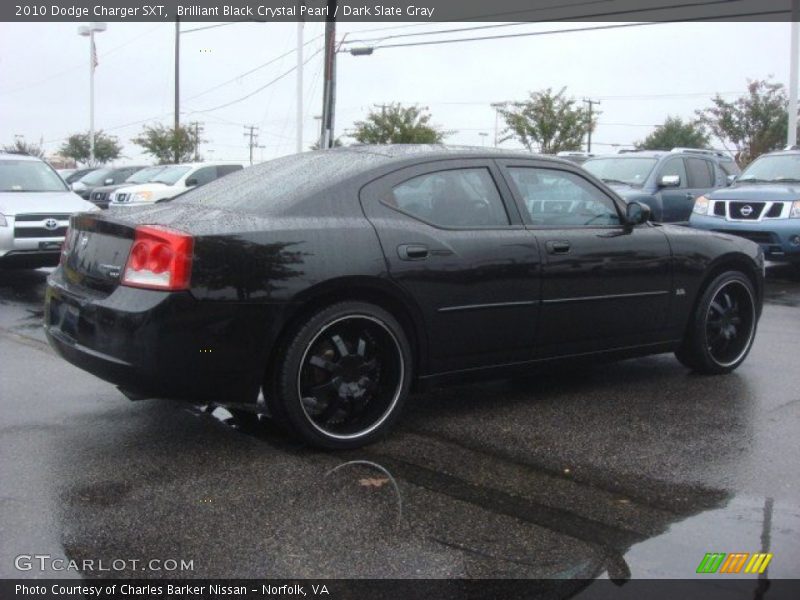Brilliant Black Crystal Pearl / Dark Slate Gray 2010 Dodge Charger SXT