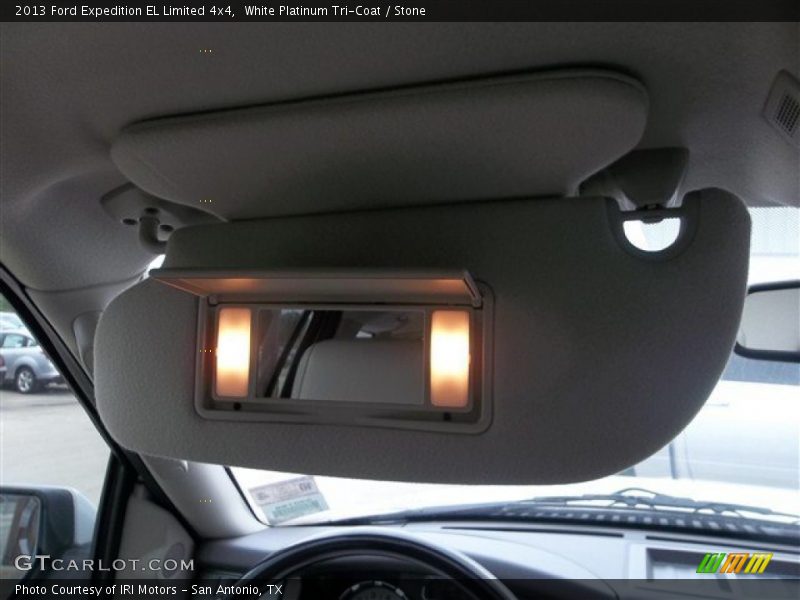 White Platinum Tri-Coat / Stone 2013 Ford Expedition EL Limited 4x4