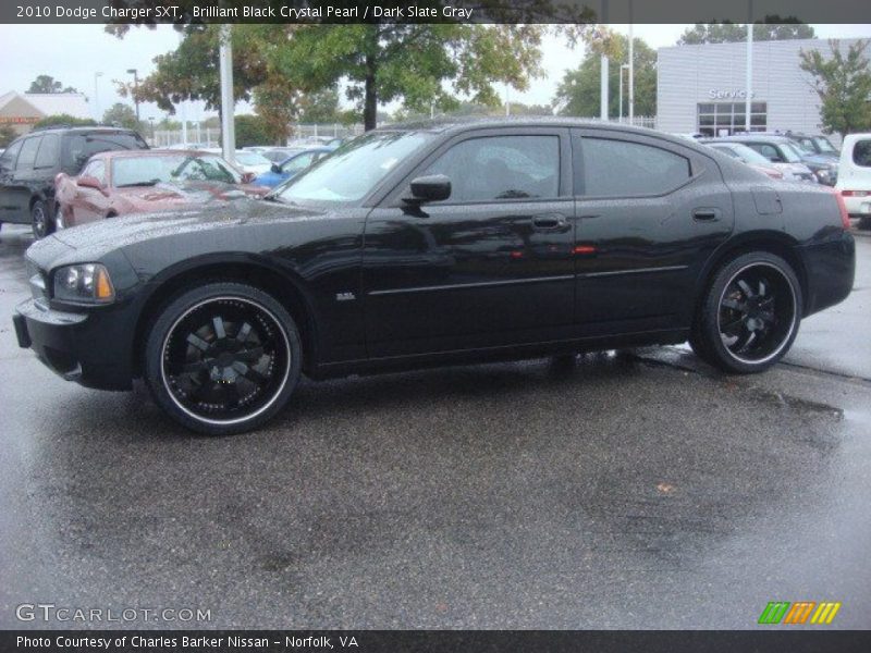 Brilliant Black Crystal Pearl / Dark Slate Gray 2010 Dodge Charger SXT