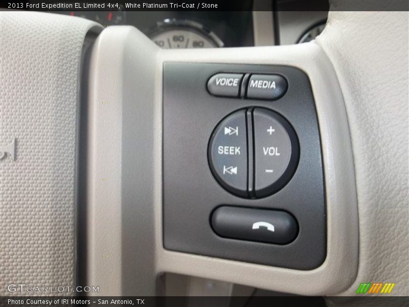 White Platinum Tri-Coat / Stone 2013 Ford Expedition EL Limited 4x4