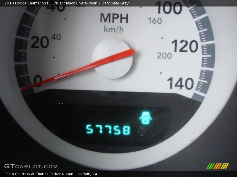 Brilliant Black Crystal Pearl / Dark Slate Gray 2010 Dodge Charger SXT