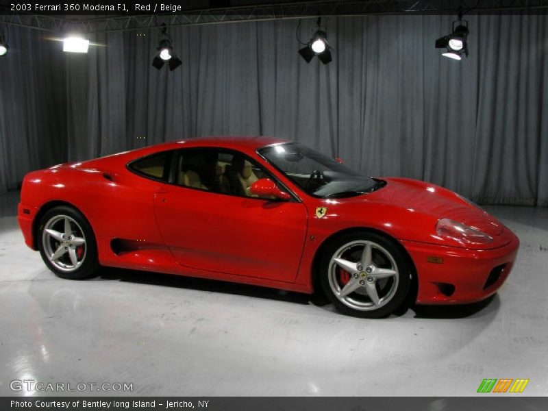 Red / Beige 2003 Ferrari 360 Modena F1