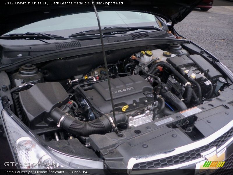 Black Granite Metallic / Jet Black/Sport Red 2012 Chevrolet Cruze LT