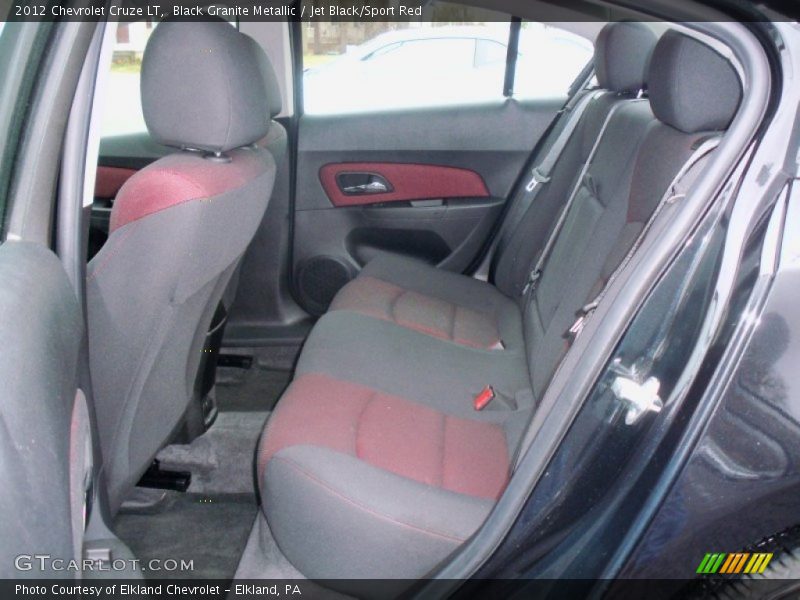 Black Granite Metallic / Jet Black/Sport Red 2012 Chevrolet Cruze LT