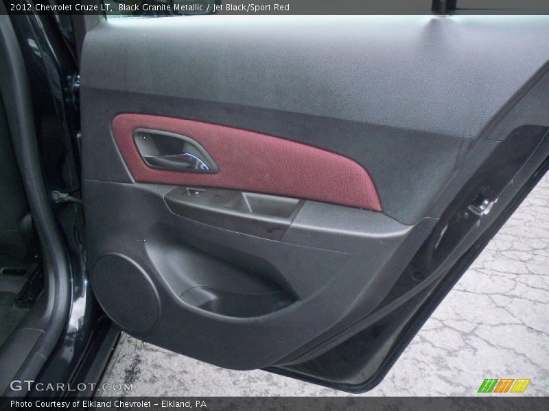 Black Granite Metallic / Jet Black/Sport Red 2012 Chevrolet Cruze LT