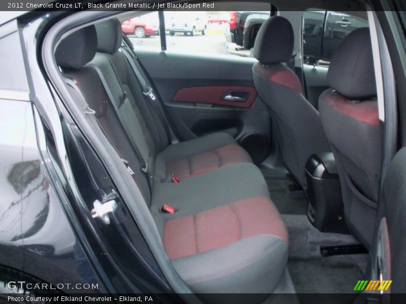 Black Granite Metallic / Jet Black/Sport Red 2012 Chevrolet Cruze LT