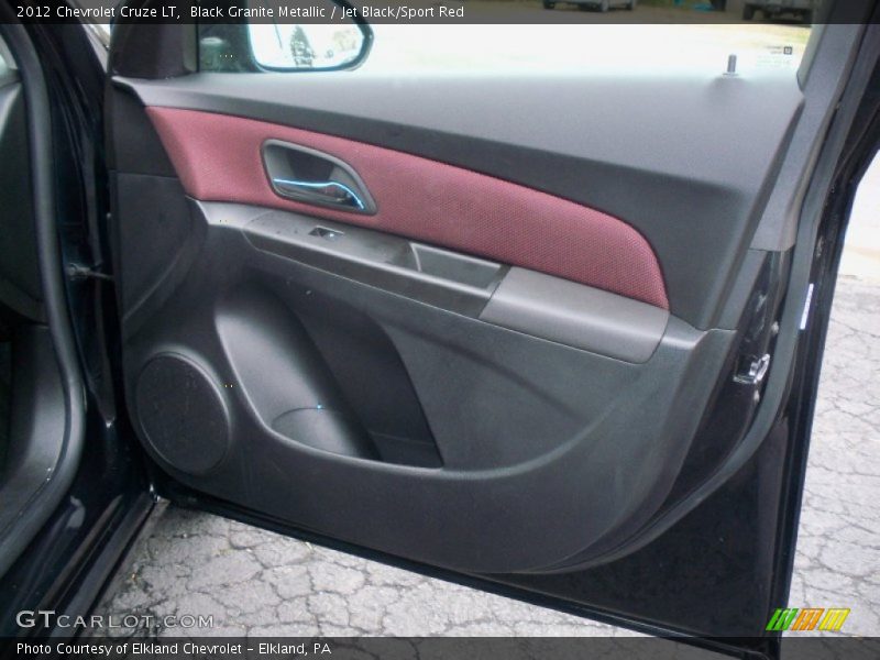 Black Granite Metallic / Jet Black/Sport Red 2012 Chevrolet Cruze LT
