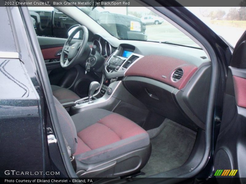 Black Granite Metallic / Jet Black/Sport Red 2012 Chevrolet Cruze LT