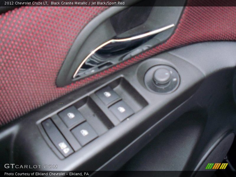 Black Granite Metallic / Jet Black/Sport Red 2012 Chevrolet Cruze LT