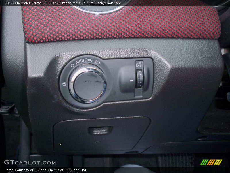 Black Granite Metallic / Jet Black/Sport Red 2012 Chevrolet Cruze LT