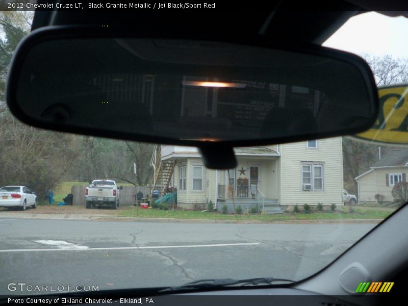 Black Granite Metallic / Jet Black/Sport Red 2012 Chevrolet Cruze LT