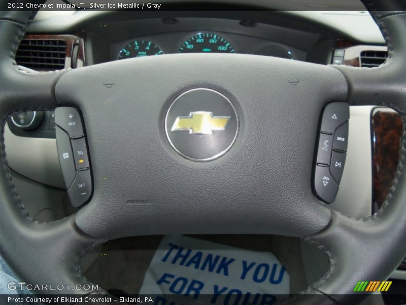 Silver Ice Metallic / Gray 2012 Chevrolet Impala LT