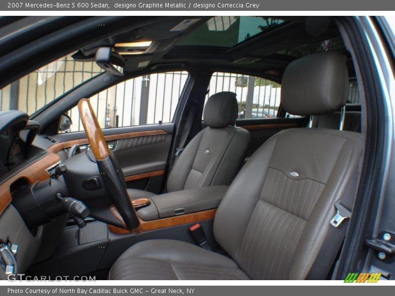  2007 S 600 Sedan designo Corteccia Grey Interior
