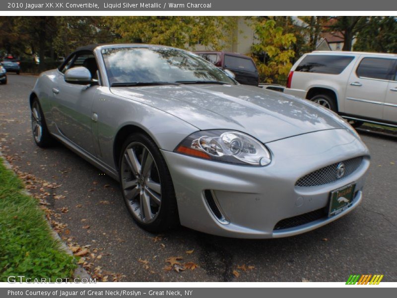 Liquid Silver Metallic / Warm Charcoal 2010 Jaguar XK XK Convertible