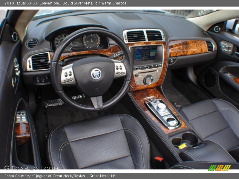 Liquid Silver Metallic / Warm Charcoal 2010 Jaguar XK XK Convertible