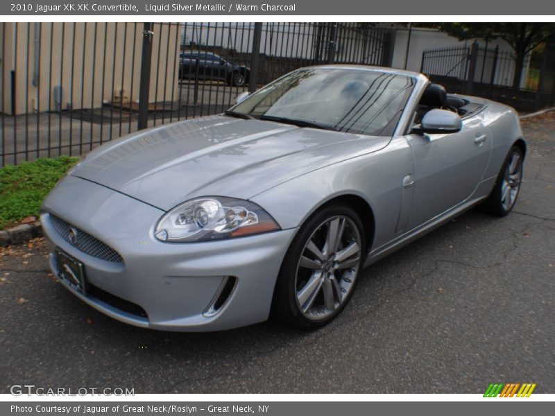 Liquid Silver Metallic / Warm Charcoal 2010 Jaguar XK XK Convertible