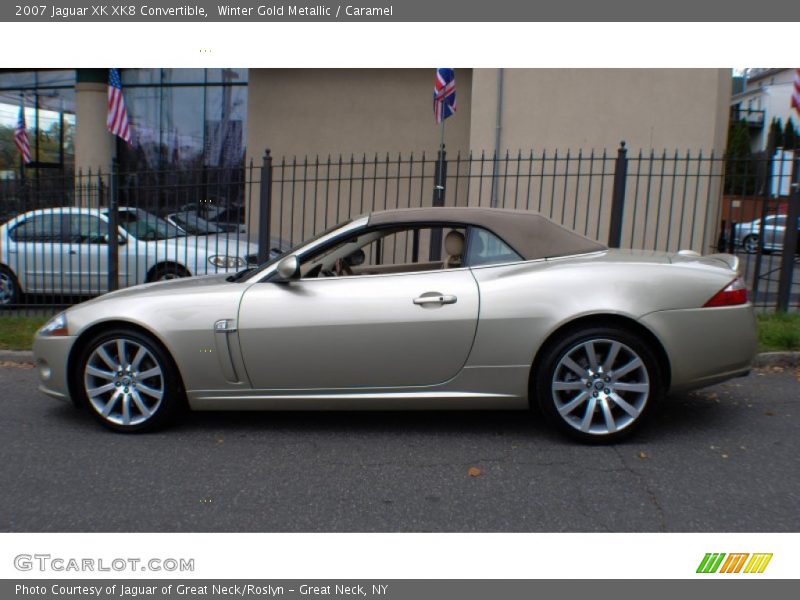 Winter Gold Metallic / Caramel 2007 Jaguar XK XK8 Convertible