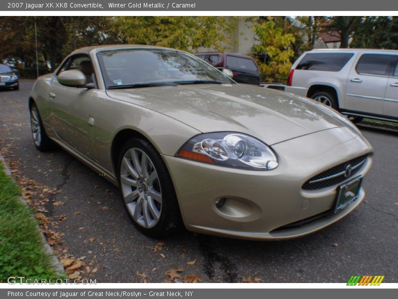 Winter Gold Metallic / Caramel 2007 Jaguar XK XK8 Convertible