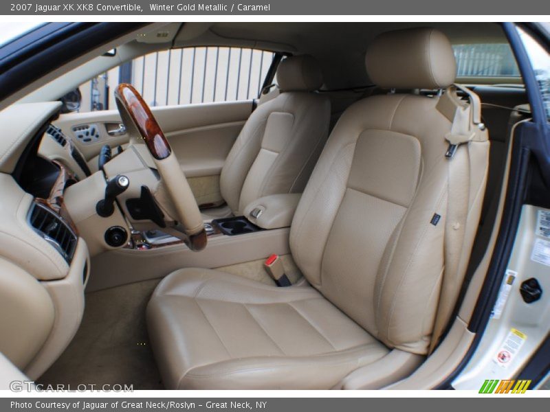 Winter Gold Metallic / Caramel 2007 Jaguar XK XK8 Convertible