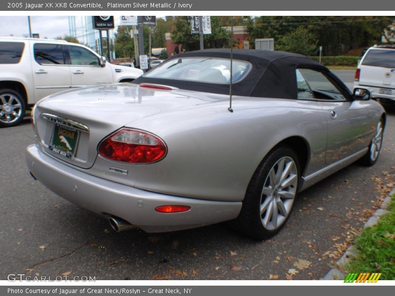 Platinum Silver Metallic / Ivory 2005 Jaguar XK XK8 Convertible