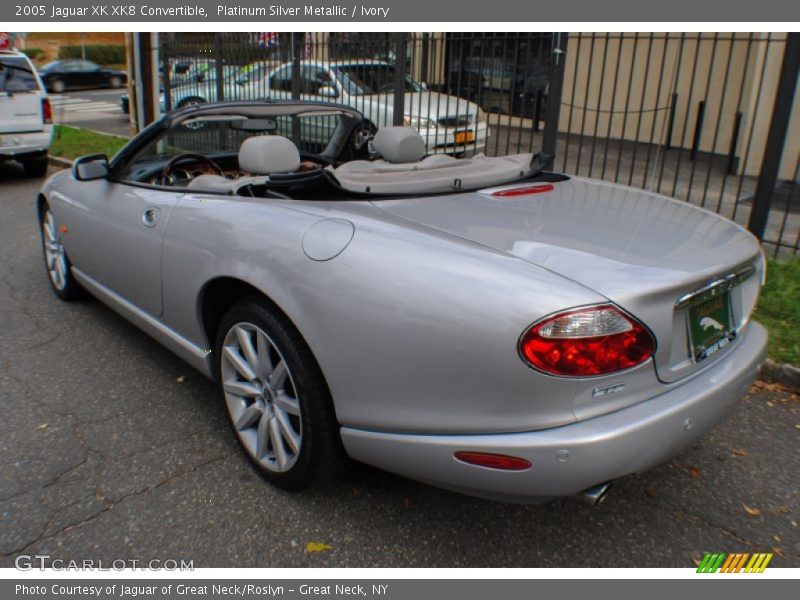 Platinum Silver Metallic / Ivory 2005 Jaguar XK XK8 Convertible