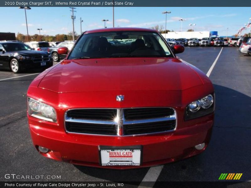 Inferno Red Crystal Pearl / Dark Slate Gray 2010 Dodge Charger SXT