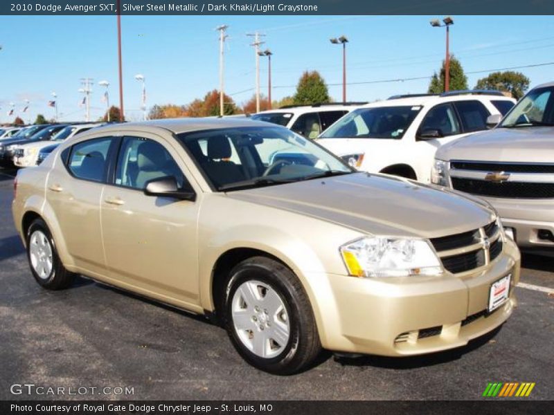 Silver Steel Metallic / Dark Khaki/Light Graystone 2010 Dodge Avenger SXT
