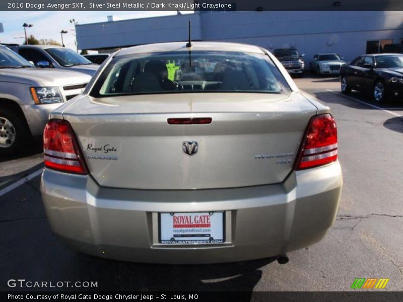 Silver Steel Metallic / Dark Khaki/Light Graystone 2010 Dodge Avenger SXT