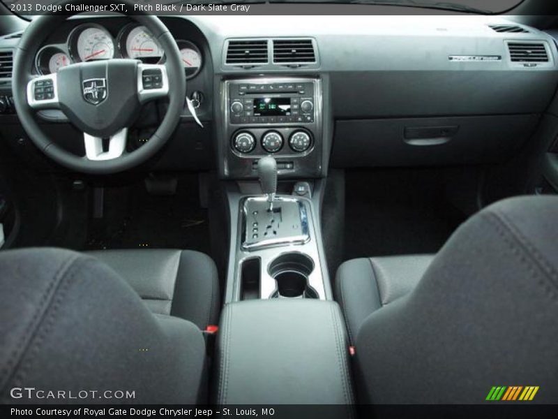Pitch Black / Dark Slate Gray 2013 Dodge Challenger SXT
