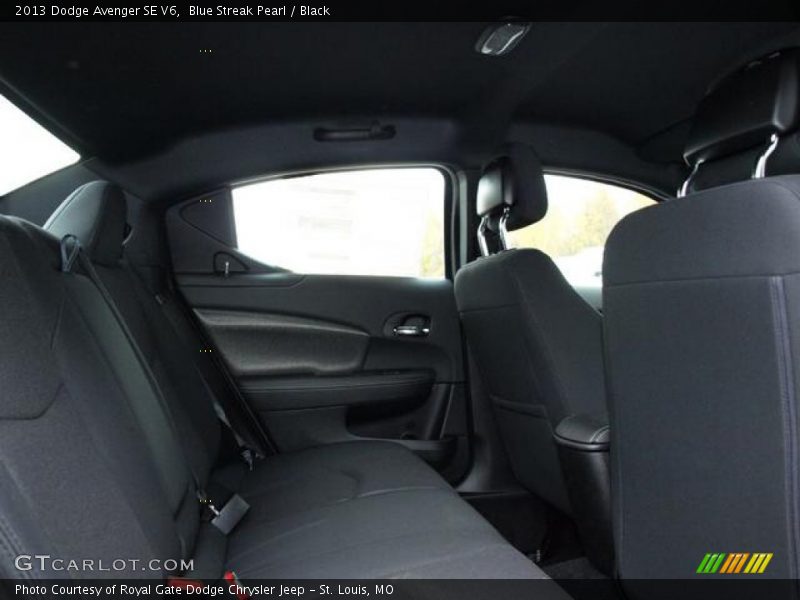 Blue Streak Pearl / Black 2013 Dodge Avenger SE V6