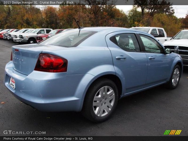 Crystal Blue Pearl / Black 2013 Dodge Avenger SE
