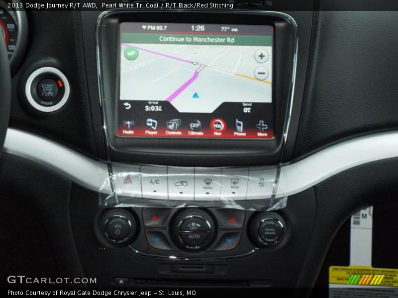 Navigation of 2013 Journey R/T AWD