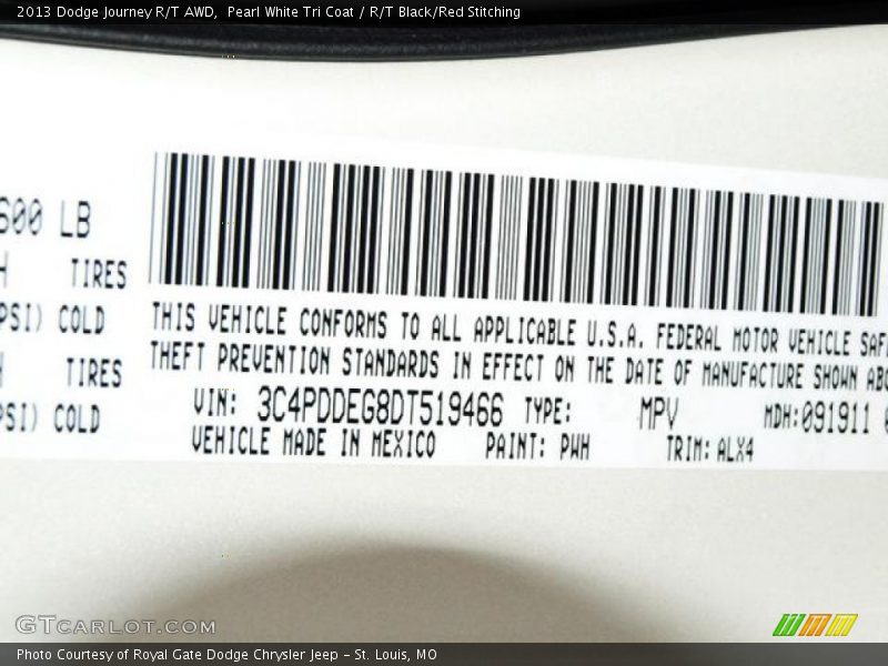 PWH - 2013 Dodge Journey R/T AWD