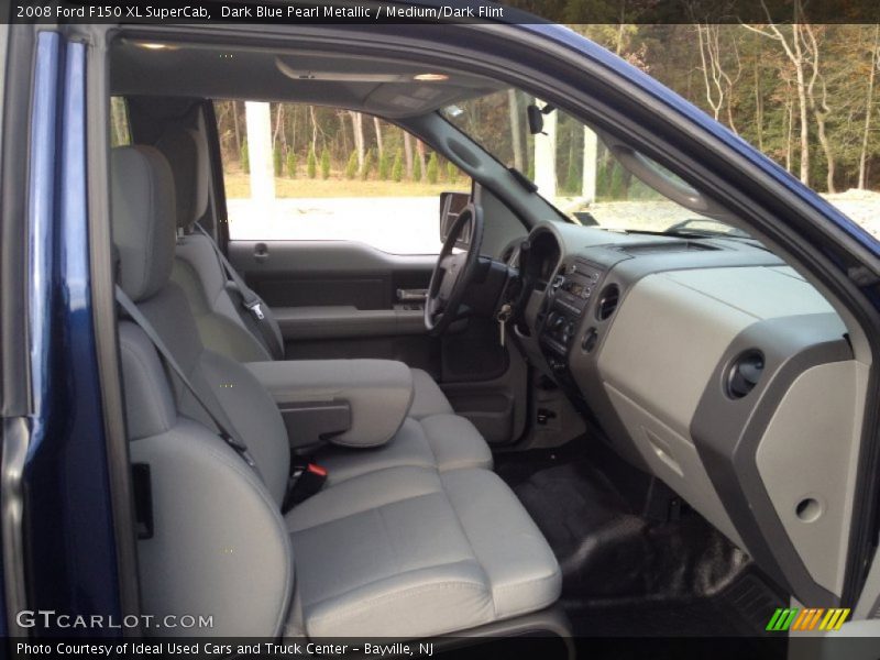 Dark Blue Pearl Metallic / Medium/Dark Flint 2008 Ford F150 XL SuperCab