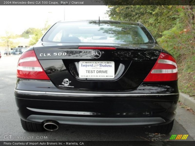 Black / Charcoal 2004 Mercedes-Benz CLK 500 Coupe