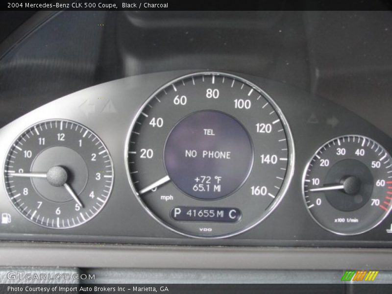  2004 CLK 500 Coupe 500 Coupe Gauges
