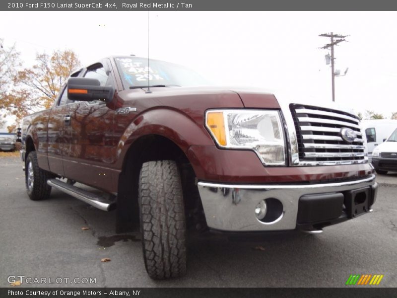 Royal Red Metallic / Tan 2010 Ford F150 Lariat SuperCab 4x4