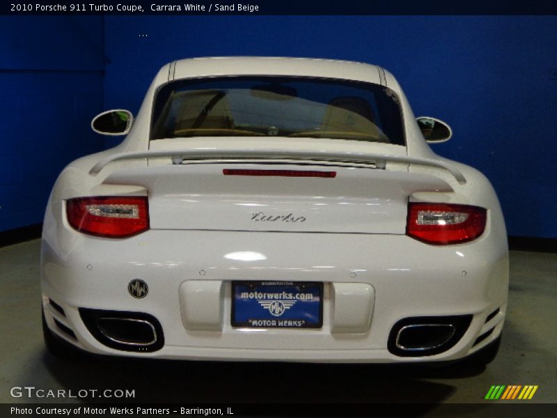 Carrara White / Sand Beige 2010 Porsche 911 Turbo Coupe