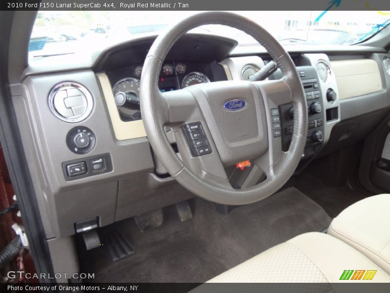 Royal Red Metallic / Tan 2010 Ford F150 Lariat SuperCab 4x4
