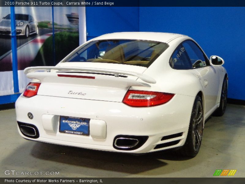 Carrara White / Sand Beige 2010 Porsche 911 Turbo Coupe
