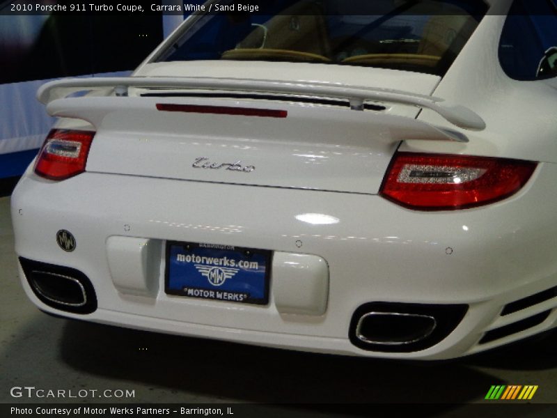 Carrara White / Sand Beige 2010 Porsche 911 Turbo Coupe