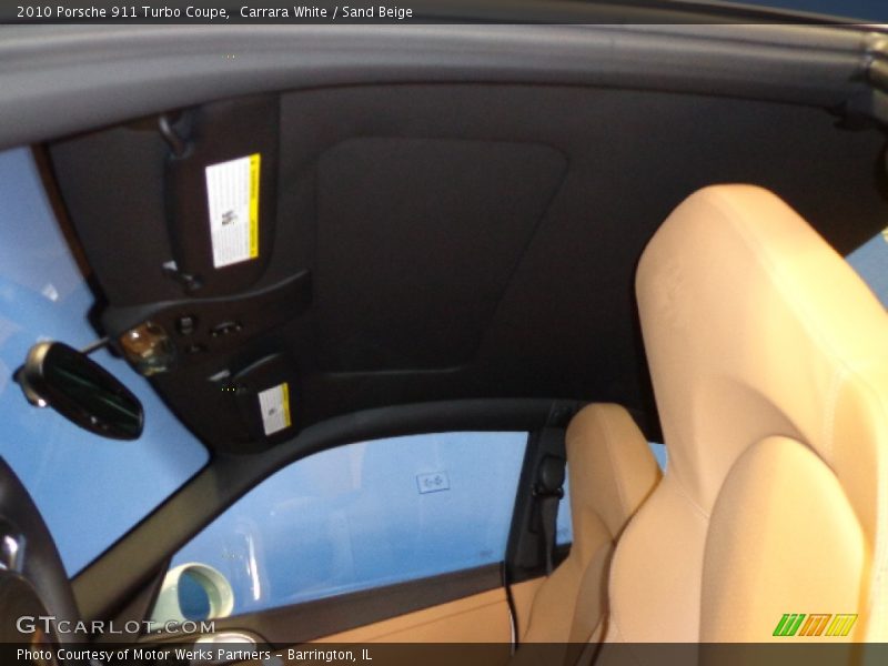 Carrara White / Sand Beige 2010 Porsche 911 Turbo Coupe
