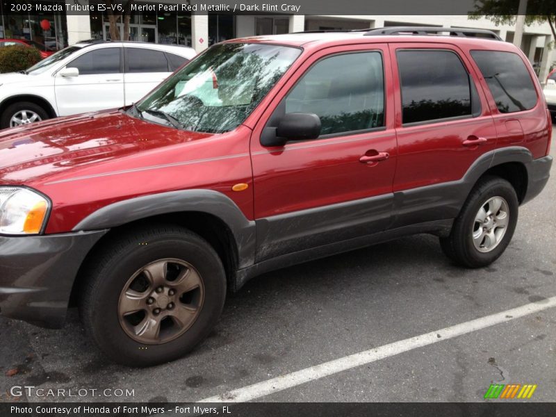 Merlot Pearl Red Metallic / Dark Flint Gray 2003 Mazda Tribute ES-V6