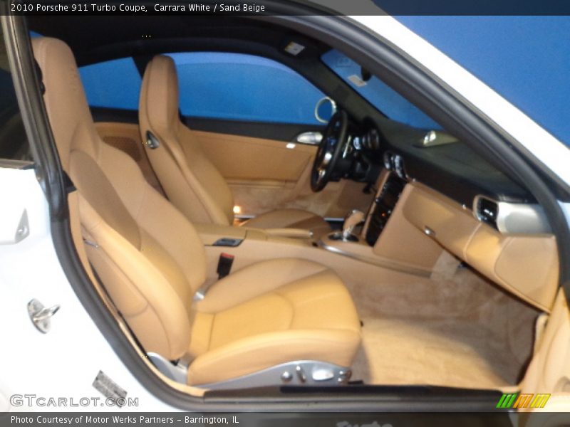 Carrara White / Sand Beige 2010 Porsche 911 Turbo Coupe