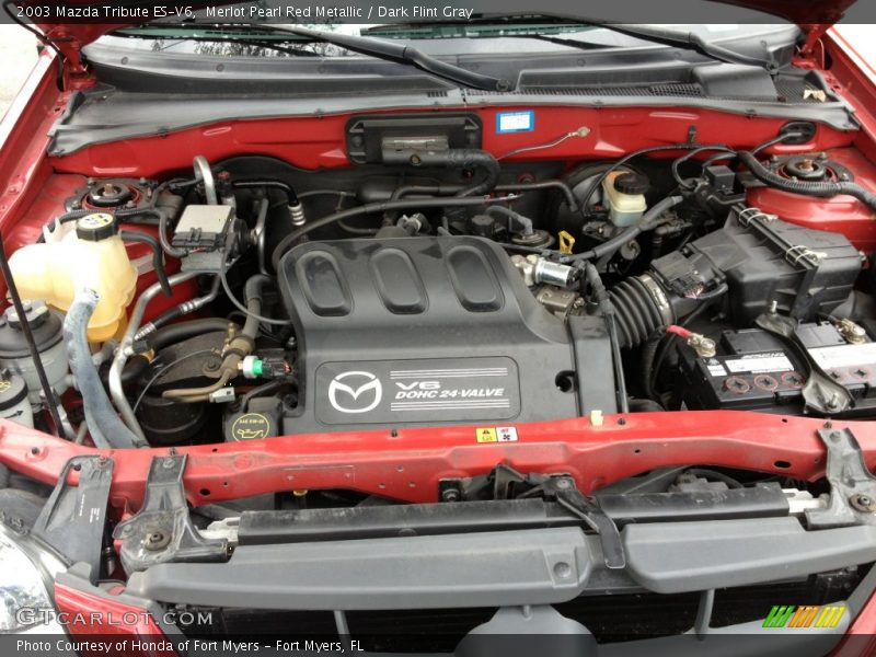 Merlot Pearl Red Metallic / Dark Flint Gray 2003 Mazda Tribute ES-V6
